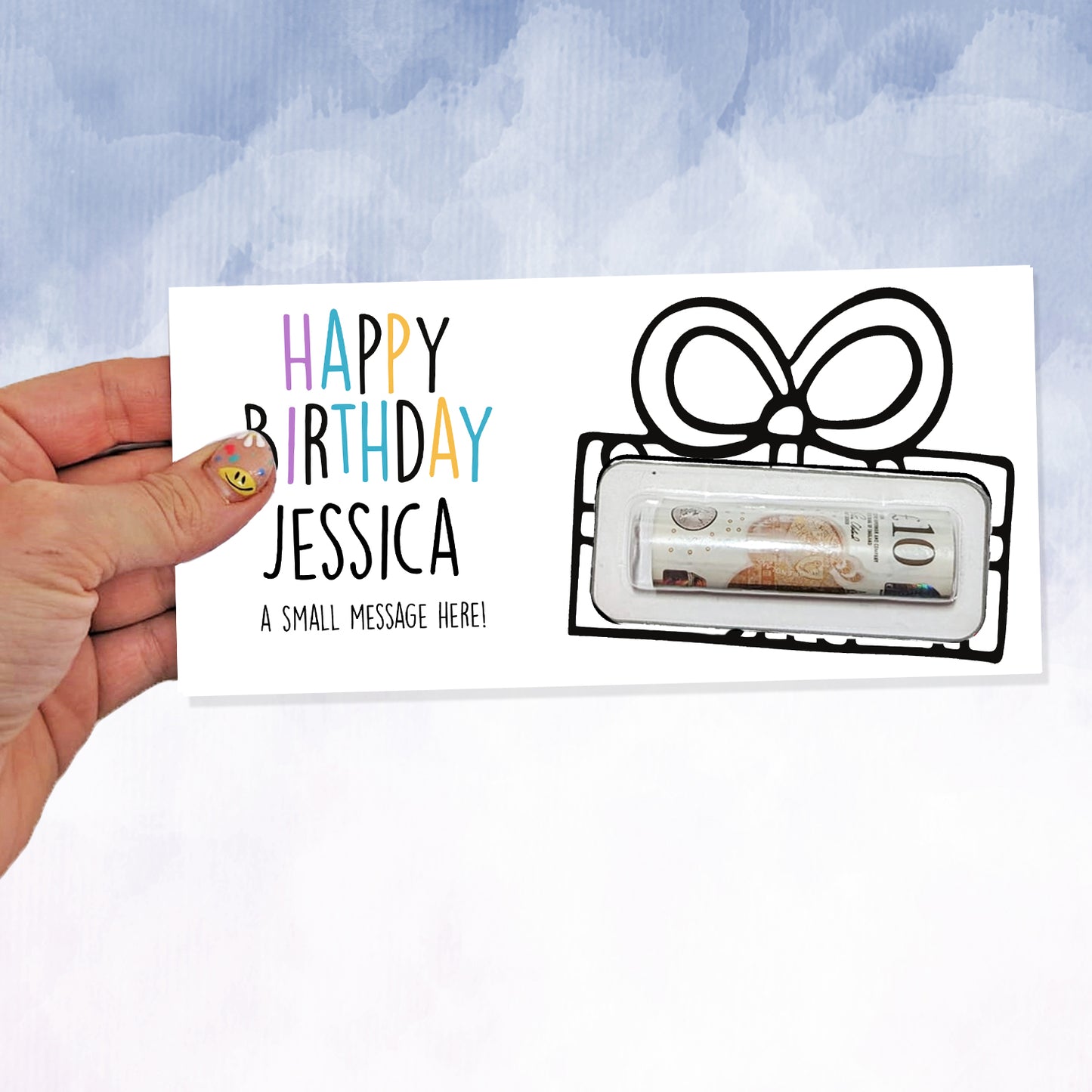 Personalised Birthday Money wallet