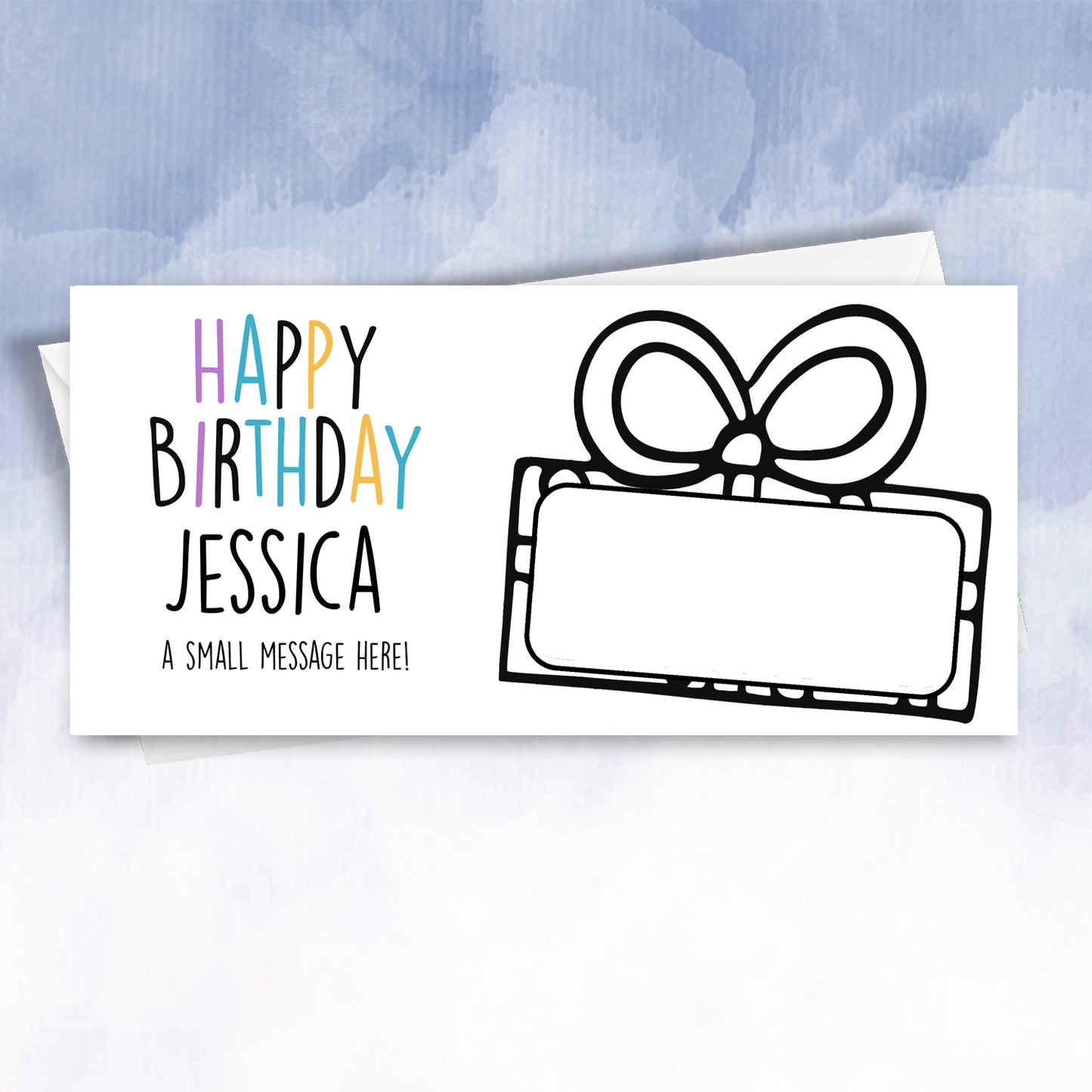 Personalised Birthday Money wallet