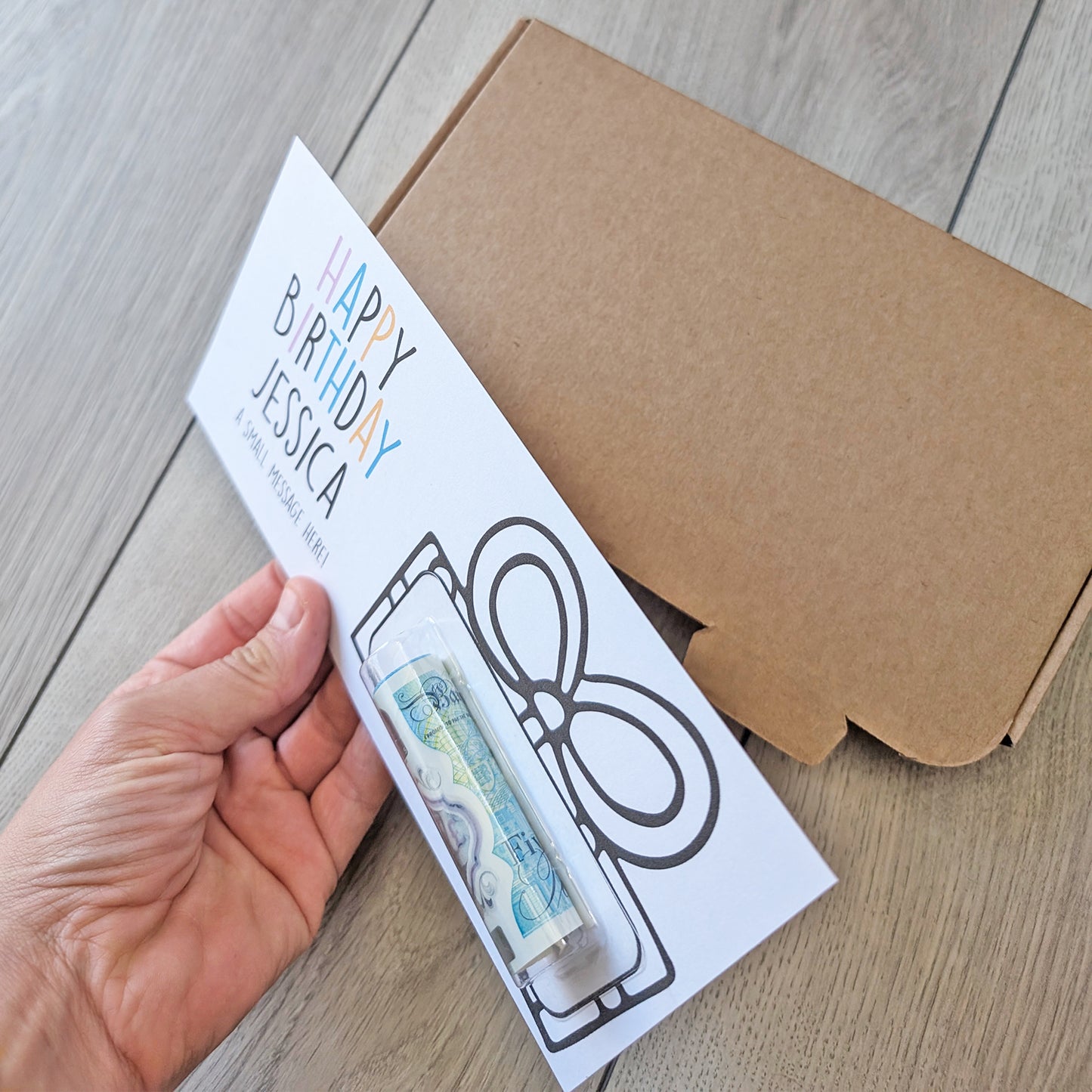 Personalised Birthday Money wallet