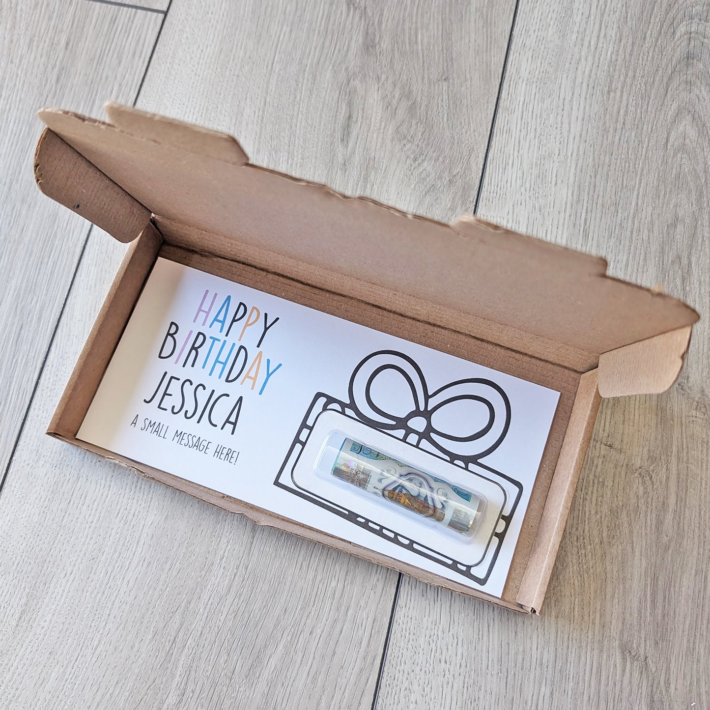 Personalised Birthday Money wallet
