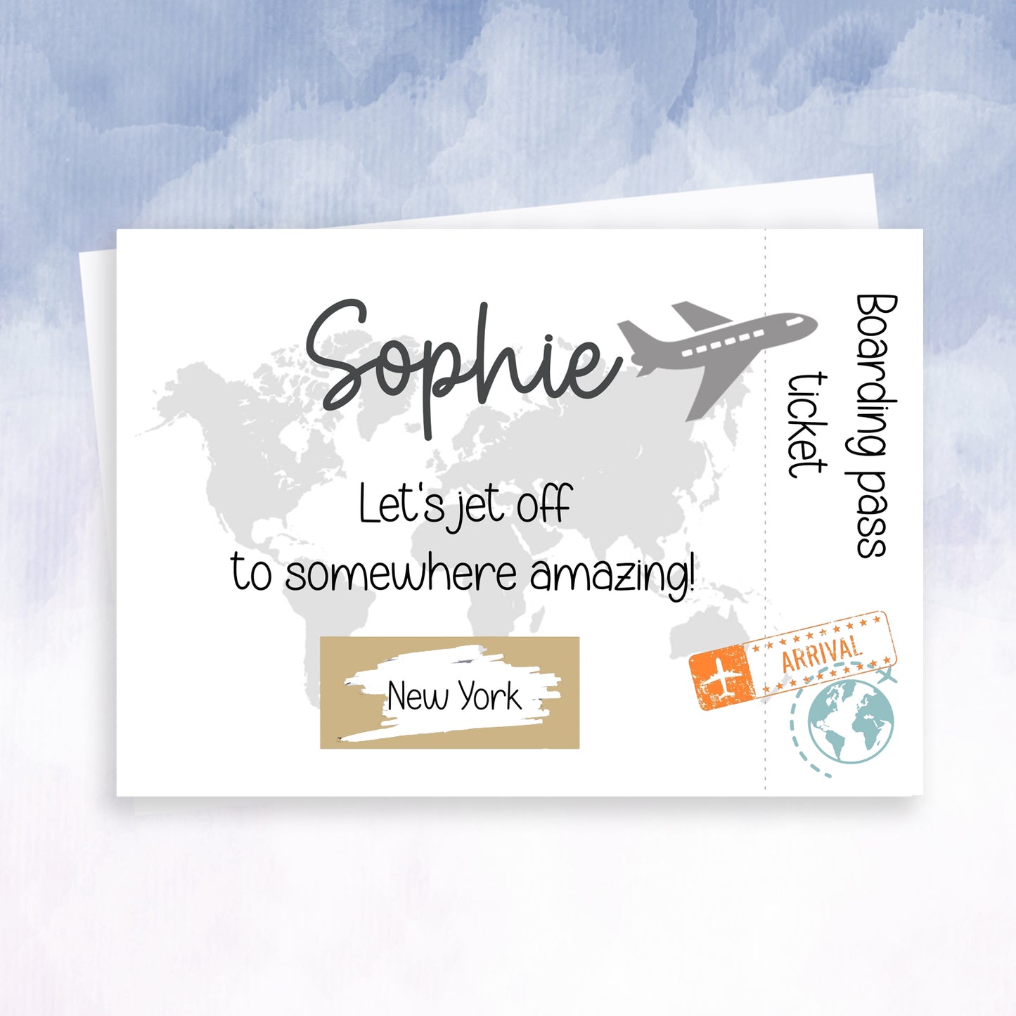 Boarding Pass Destination Reveal Scratch Card - 2f75e5-2