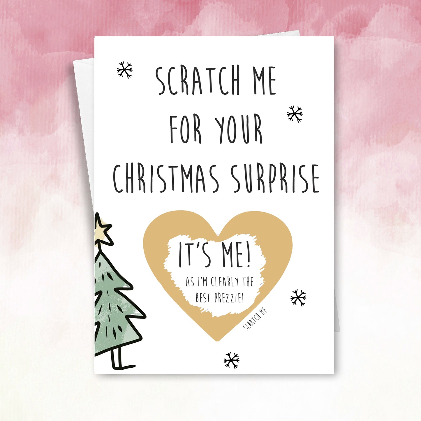 Scratch Off Christmas Card Funny i'm the present