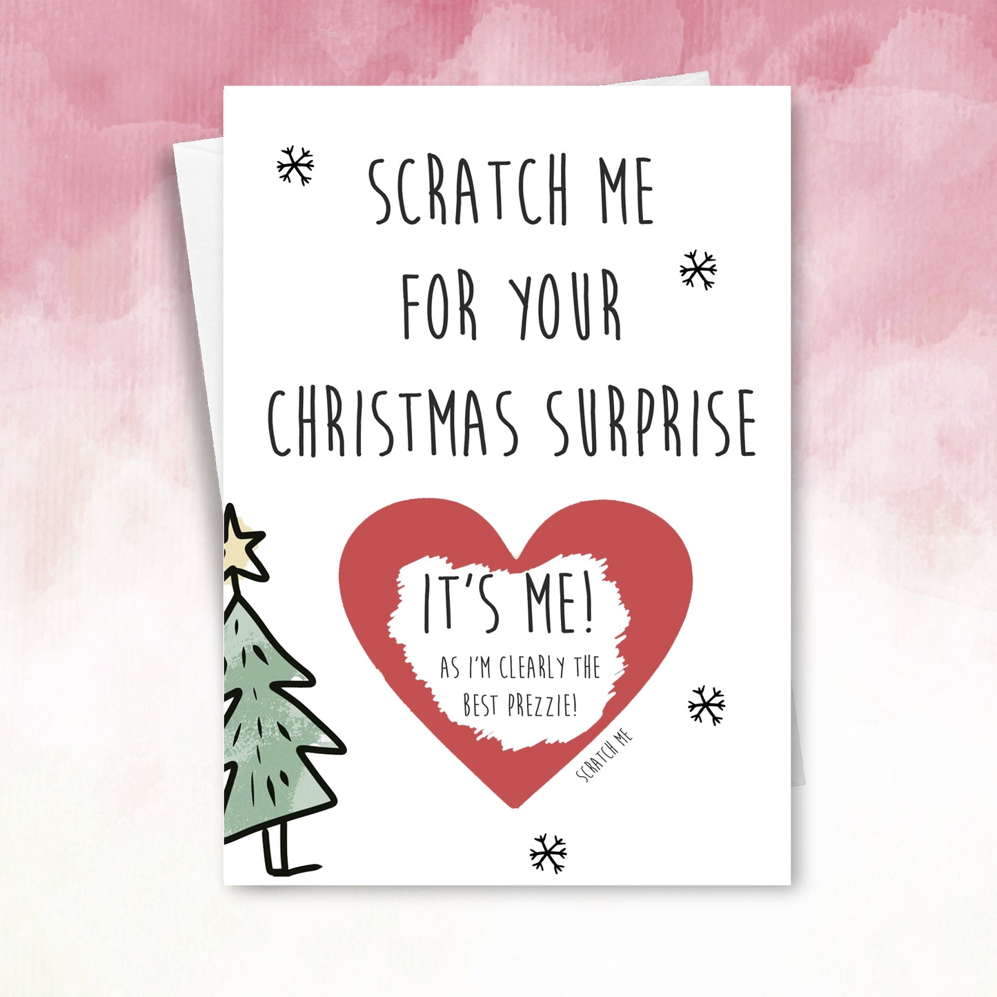 Scratch Off Christmas Card Funny i'm the present