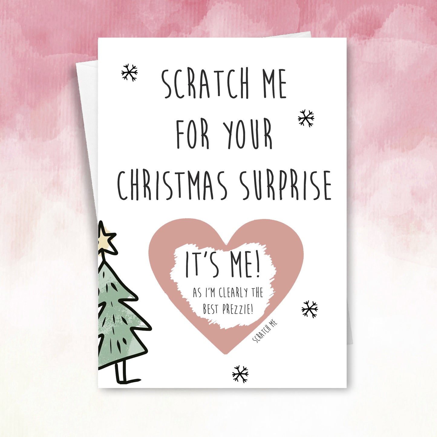 Scratch Off Christmas Card Funny i'm the present