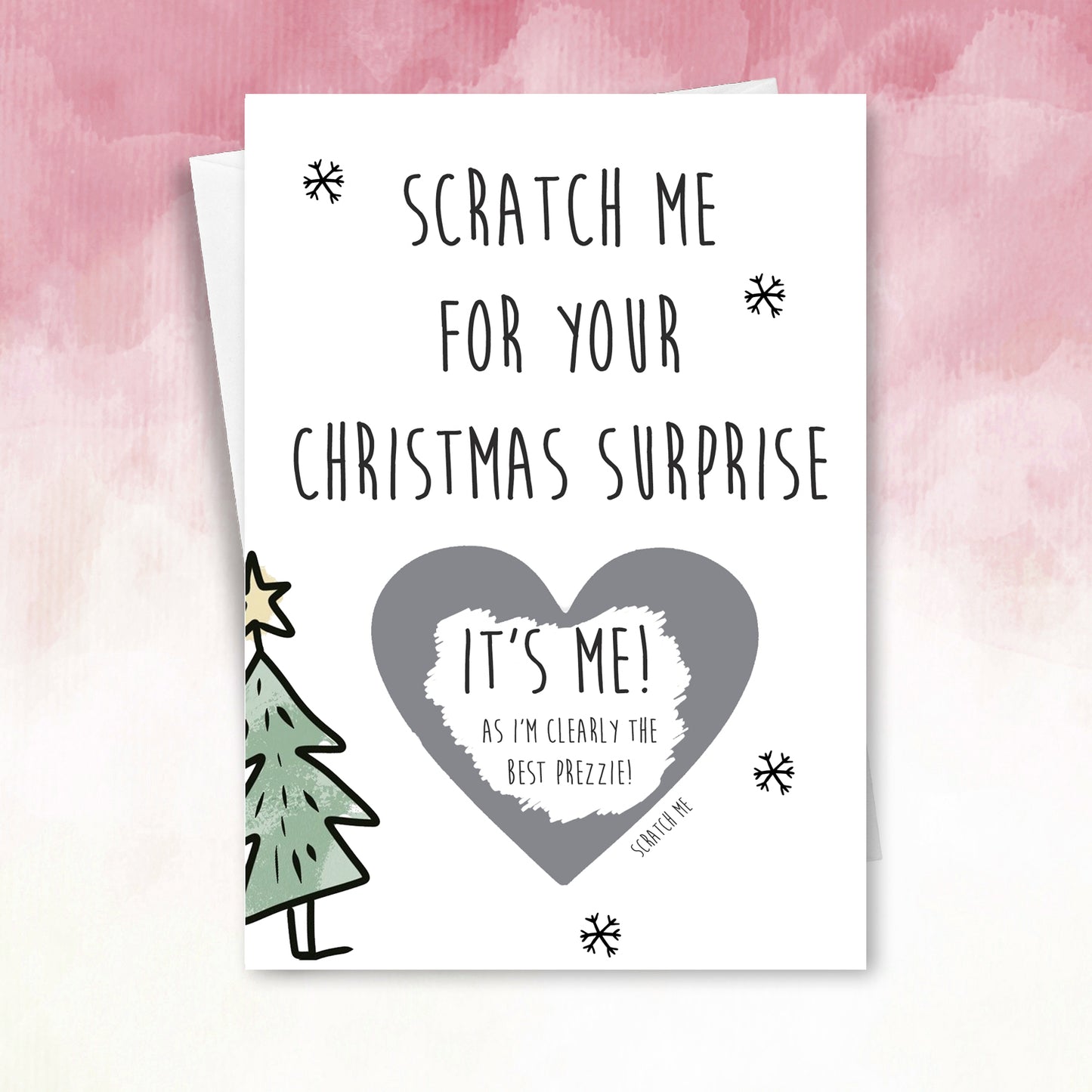 Scratch Off Christmas Card Funny i'm the present