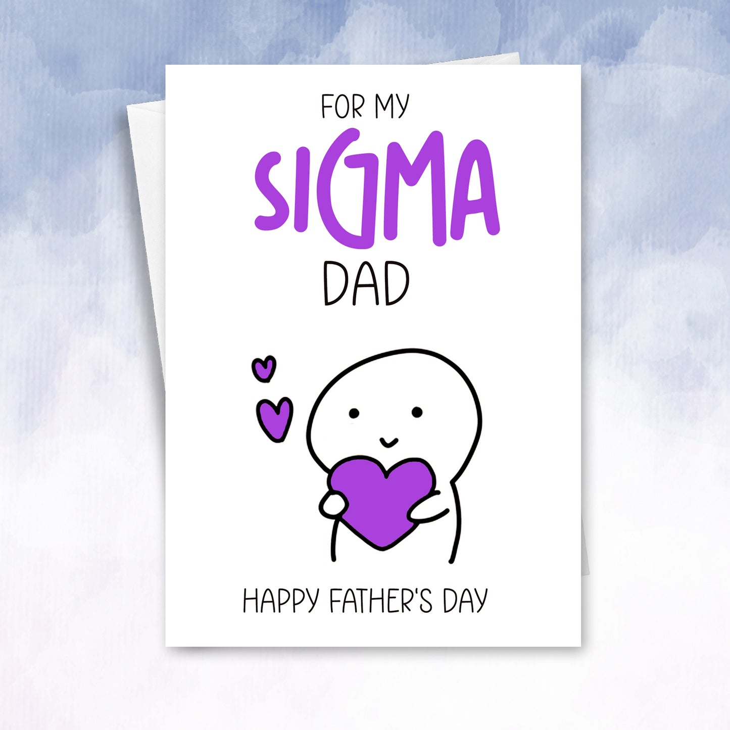Teen/kid Father's Day alpha sigma sigma pops dad card