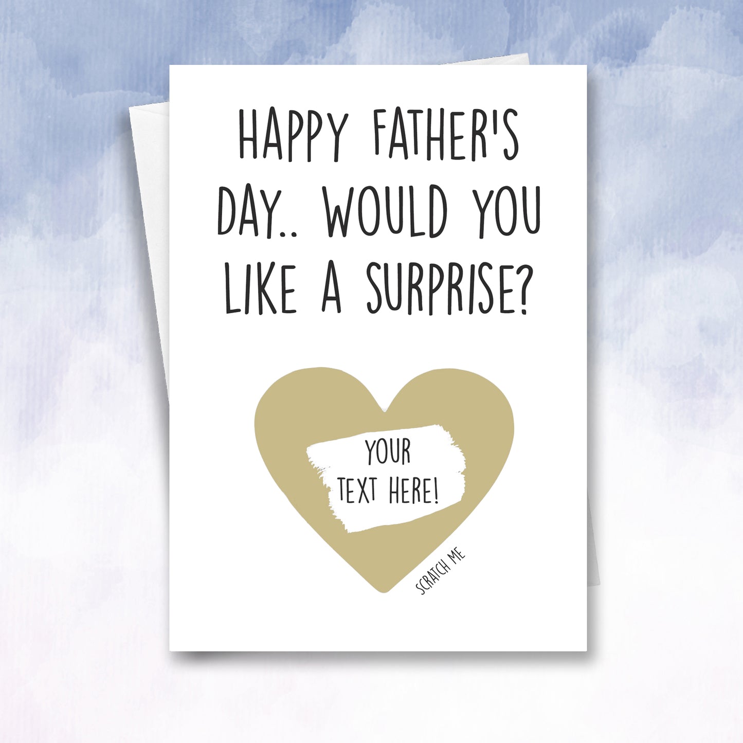 Scratch off Surprise Father's Dad Card