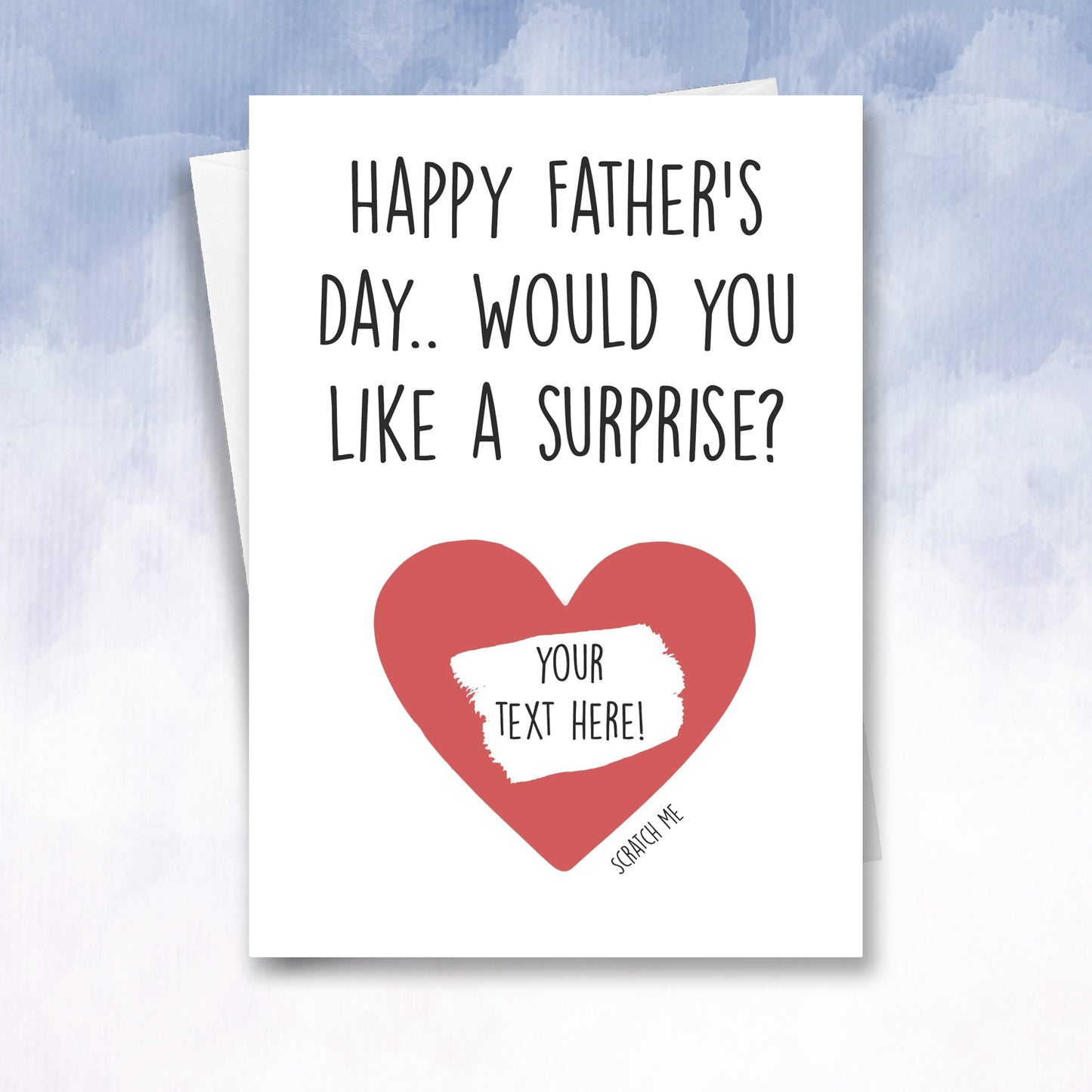 Scratch off Surprise Father's Dad Card