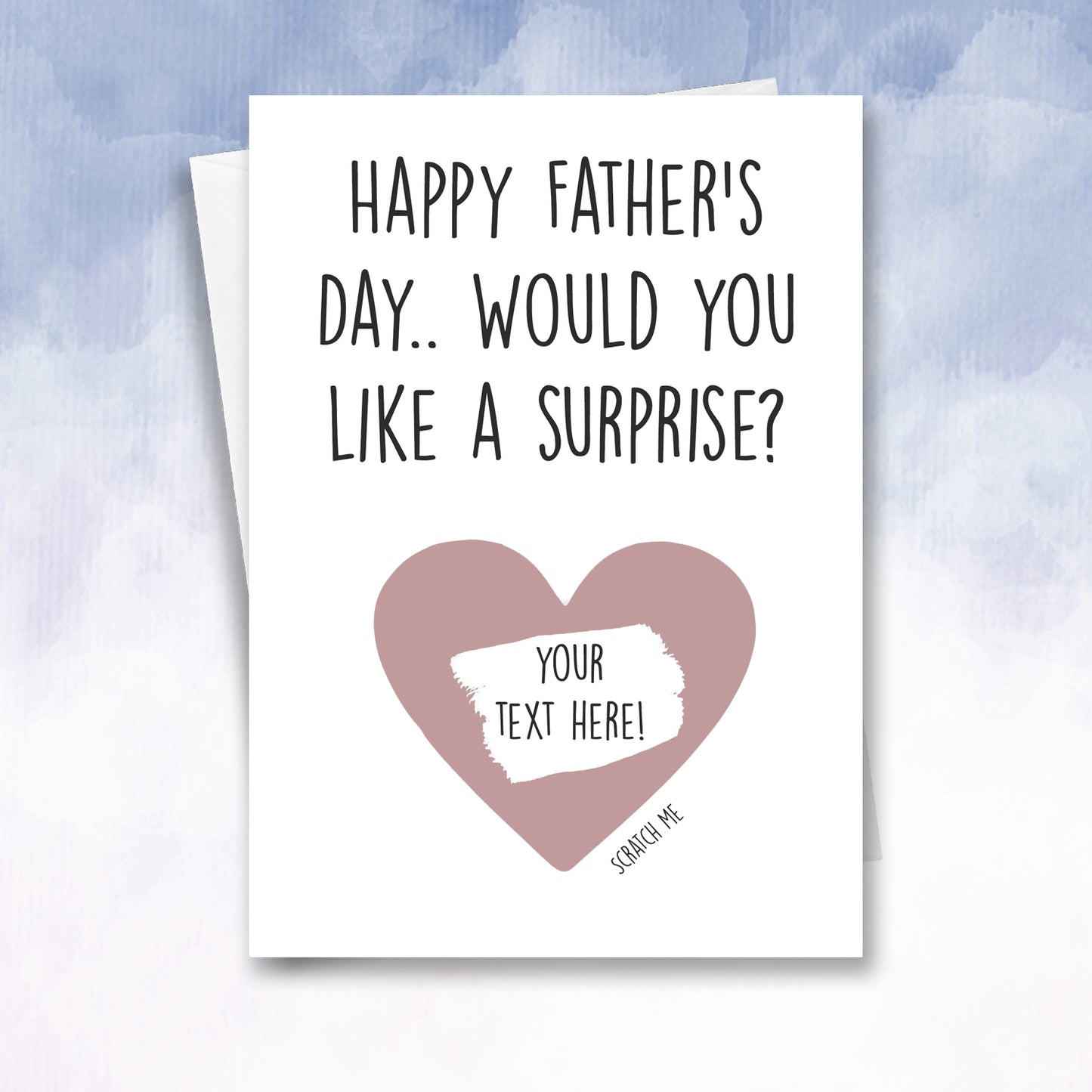 Scratch off Surprise Father's Dad Card