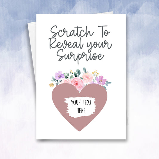 Floral Scratch to Reveal Scratch Card - 2f75e5-2