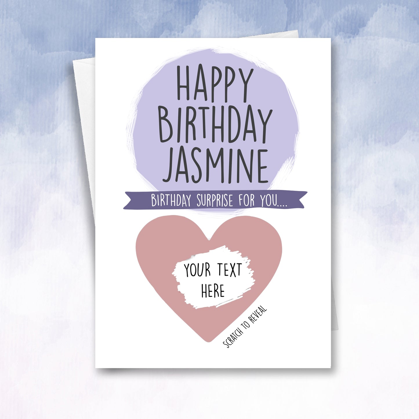 Girly Scratch Off Birthday Card Gift Reveal - 2f75e5-2