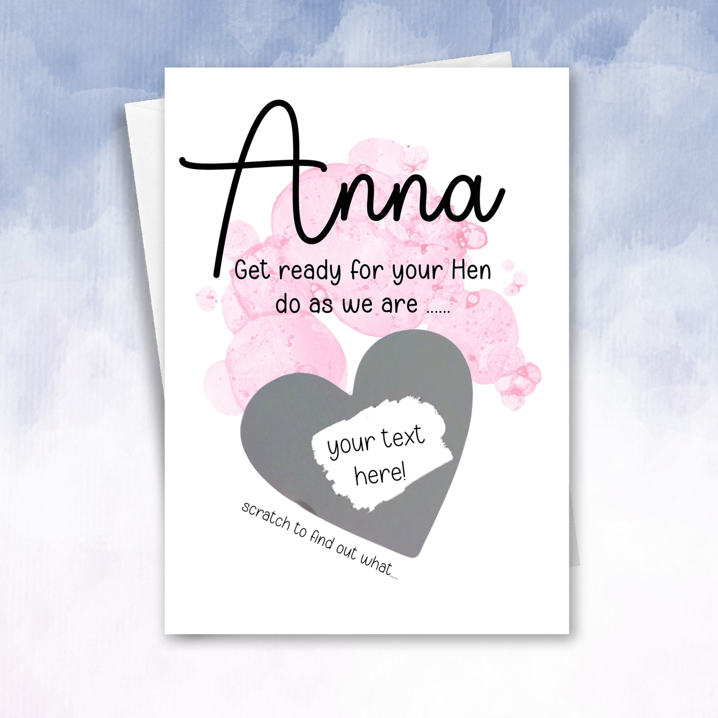 Hen Do Experience Reveal Personalised Card - 2f75e5-2
