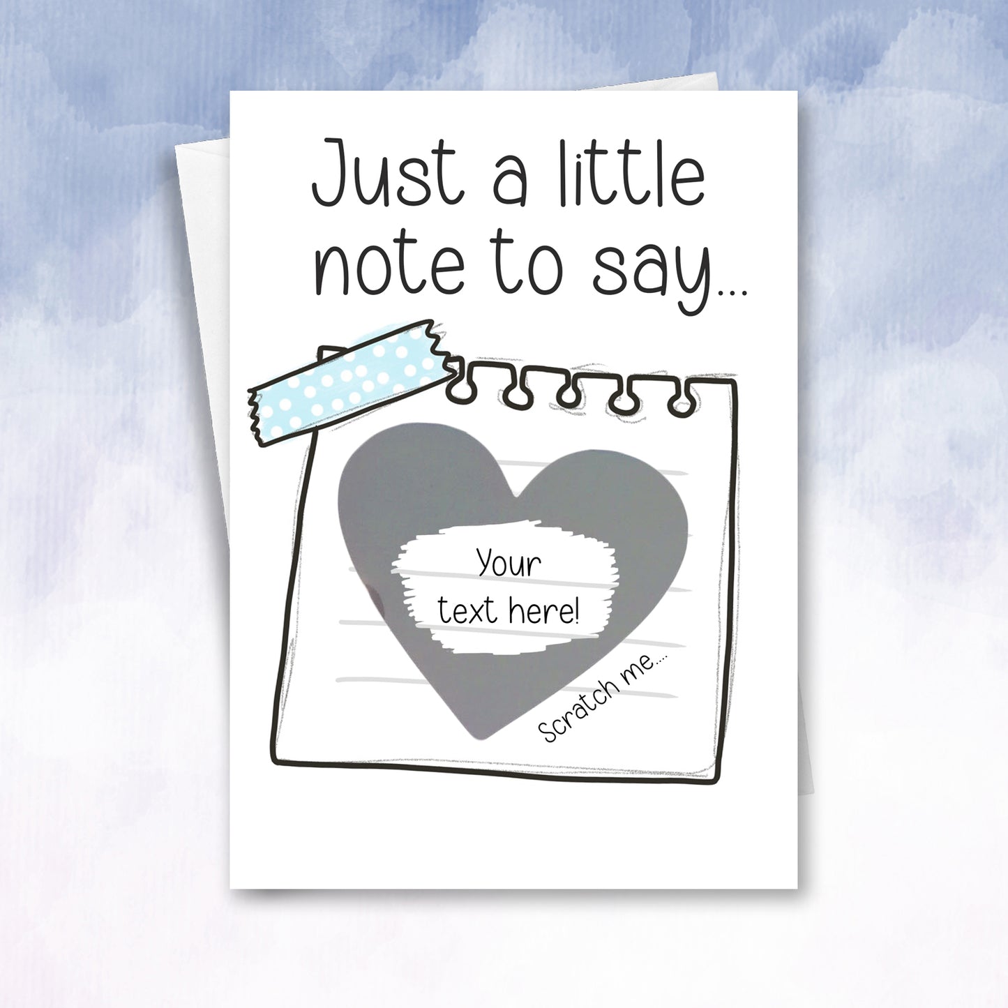 Just a little Note Scratch Off Card - 2f75e5-2