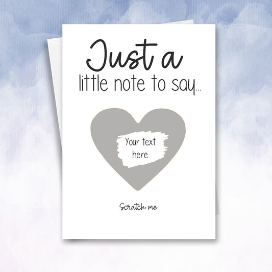 Just a little note to say Reveal Scratch off card - 2f75e5-2