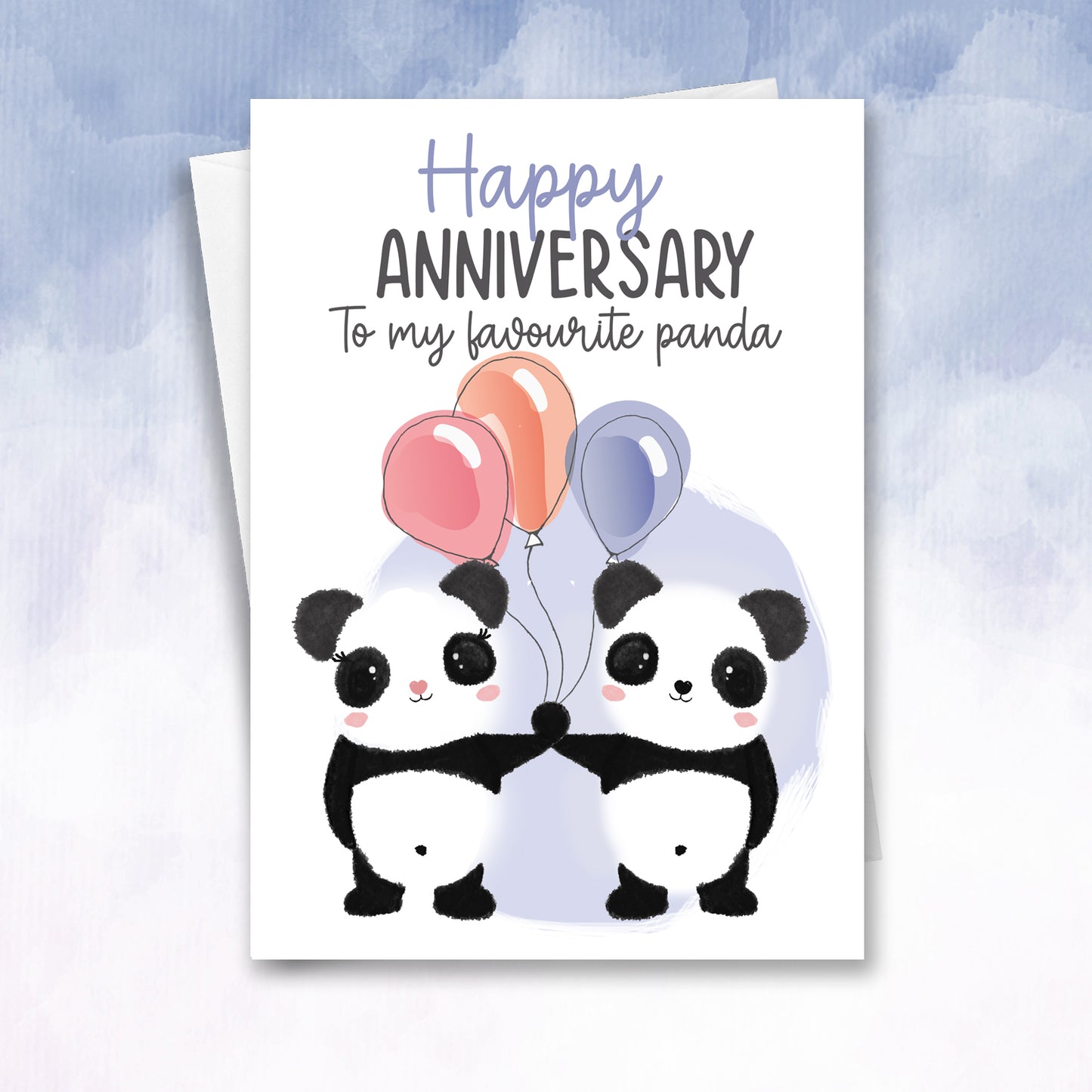 My Favourite Panda Anniversary Card - 2f75e5-2