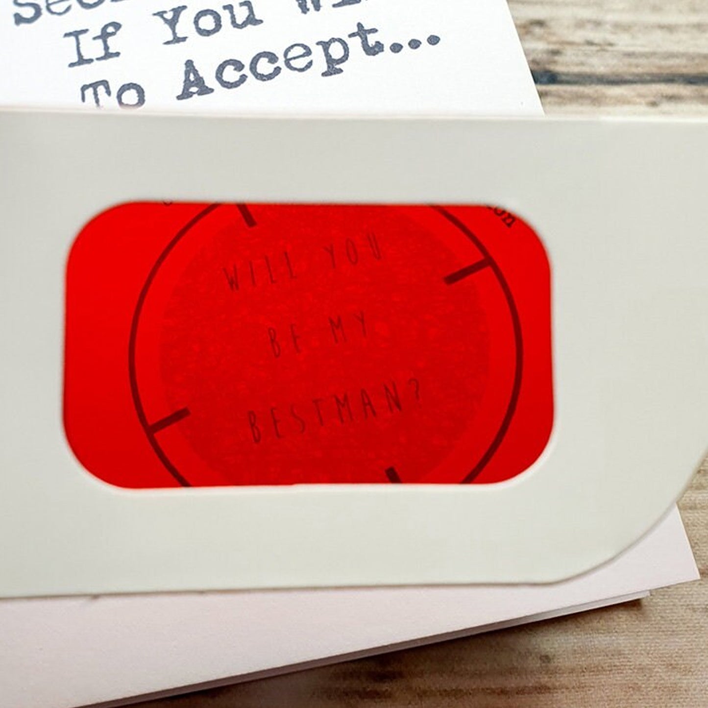 Personalised Bestman card Groomsman usher ring bearer reveal Glasses Card - 2f75e5-2