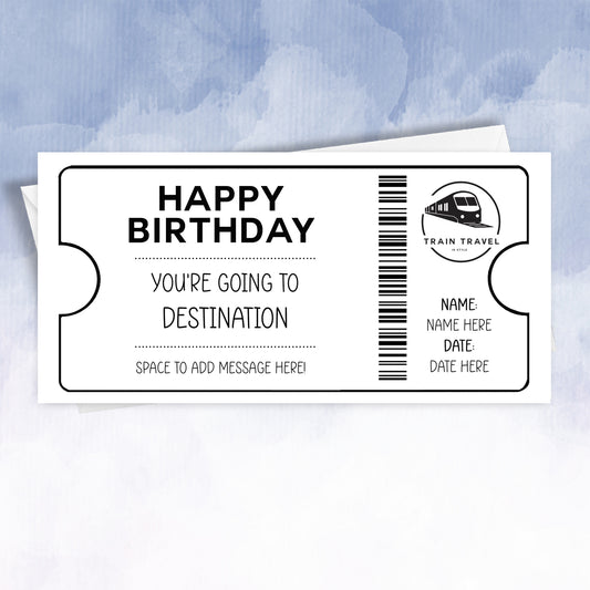 Personalised Birthday Faux Train Ticket Surprise - 2f75e5-2