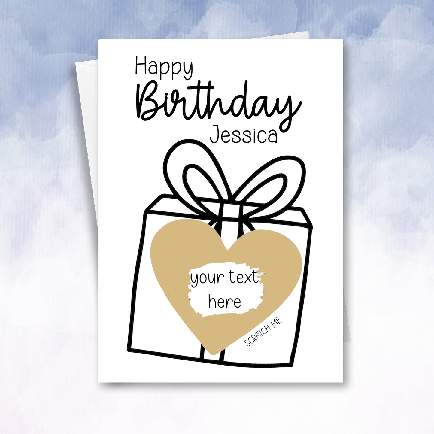 Personalised Birthday Gift Scratch Card - 2f75e5-2