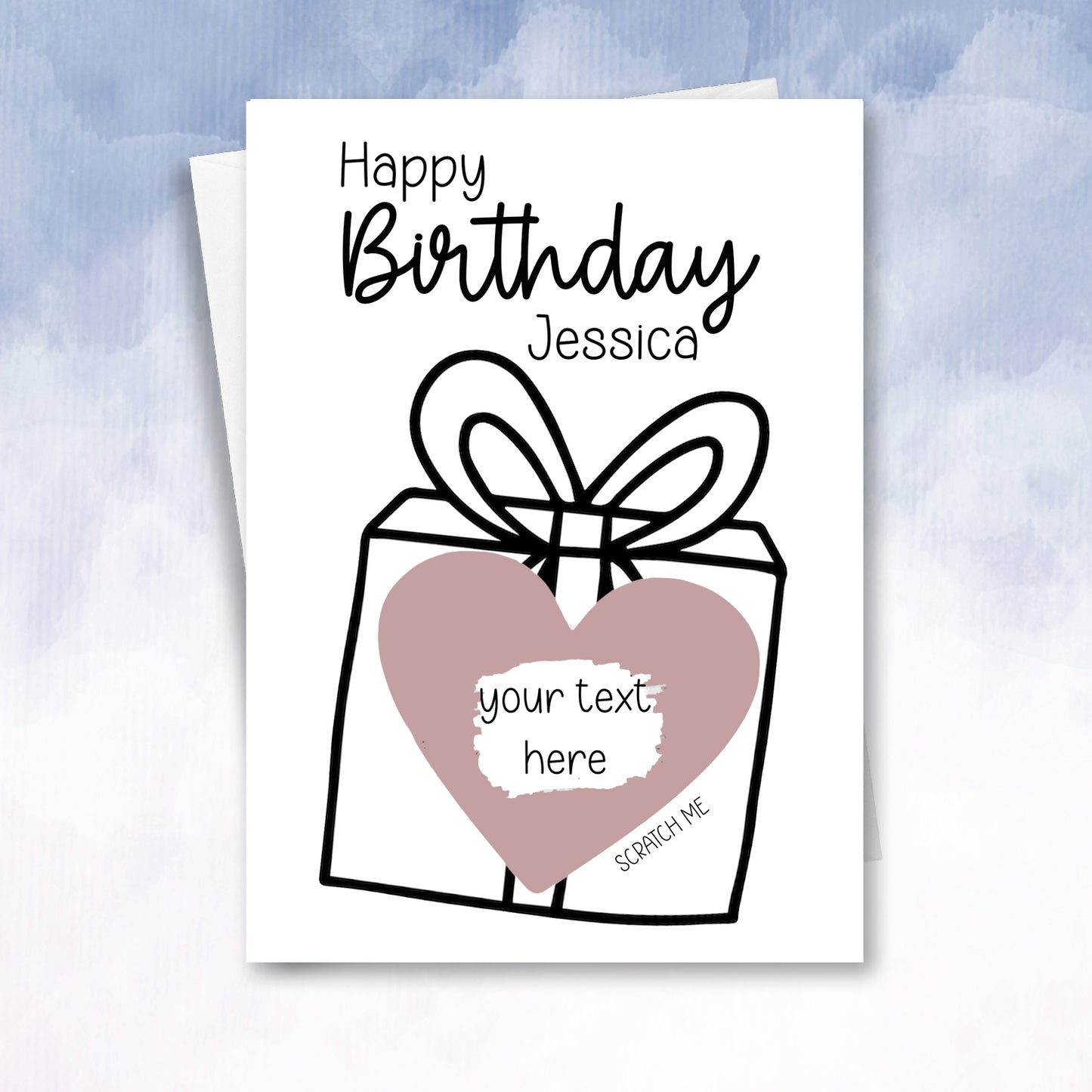Personalised Birthday Gift Scratch Card - 2f75e5-2