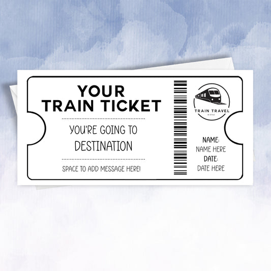 Personalised Faux Train Ticket Surprise - 2f75e5-2