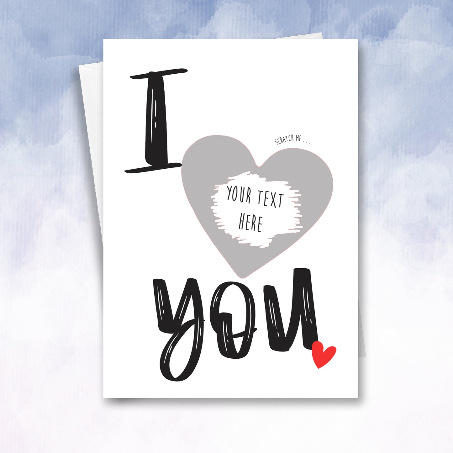 Personalised I love you Scratch off card - 2f75e5-2