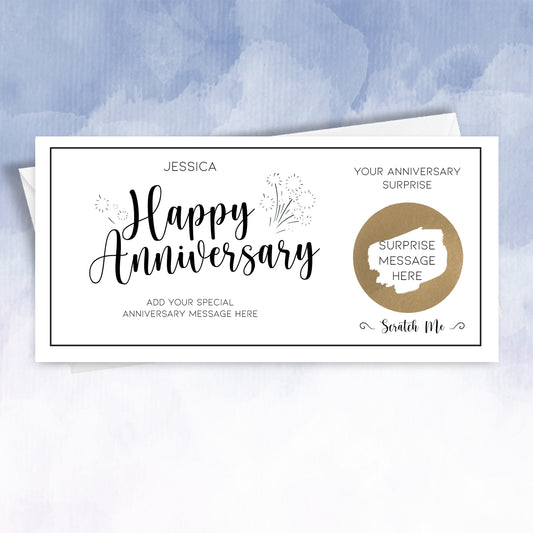 Personalised Scratch Off Anniversdary Gift Card - 2f75e5-2