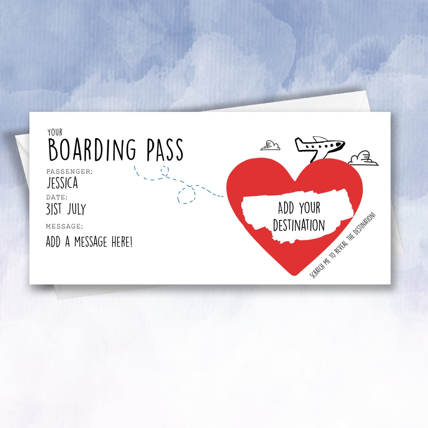 Personalised Scratch Off Plane Boarding Pass - 2f75e5-2