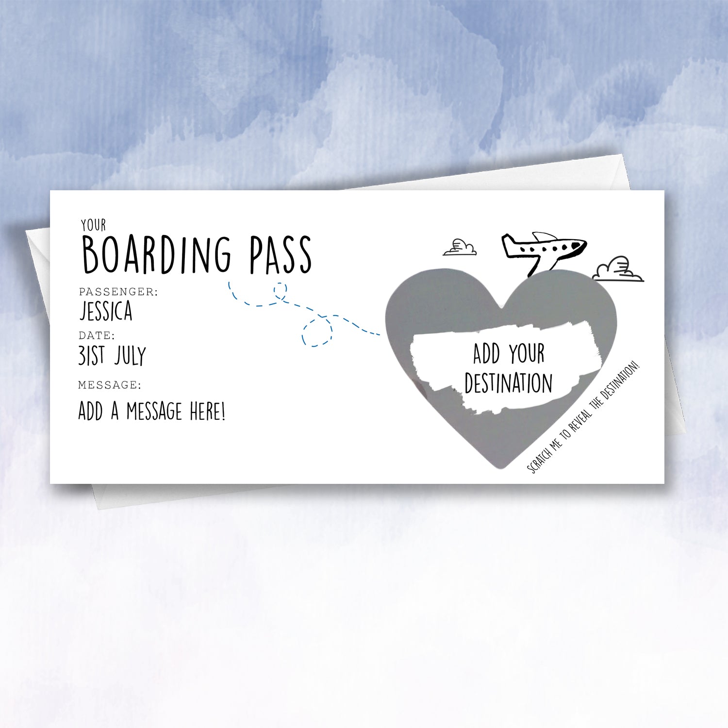 Personalised Scratch Off Plane Boarding Pass - 2f75e5-2