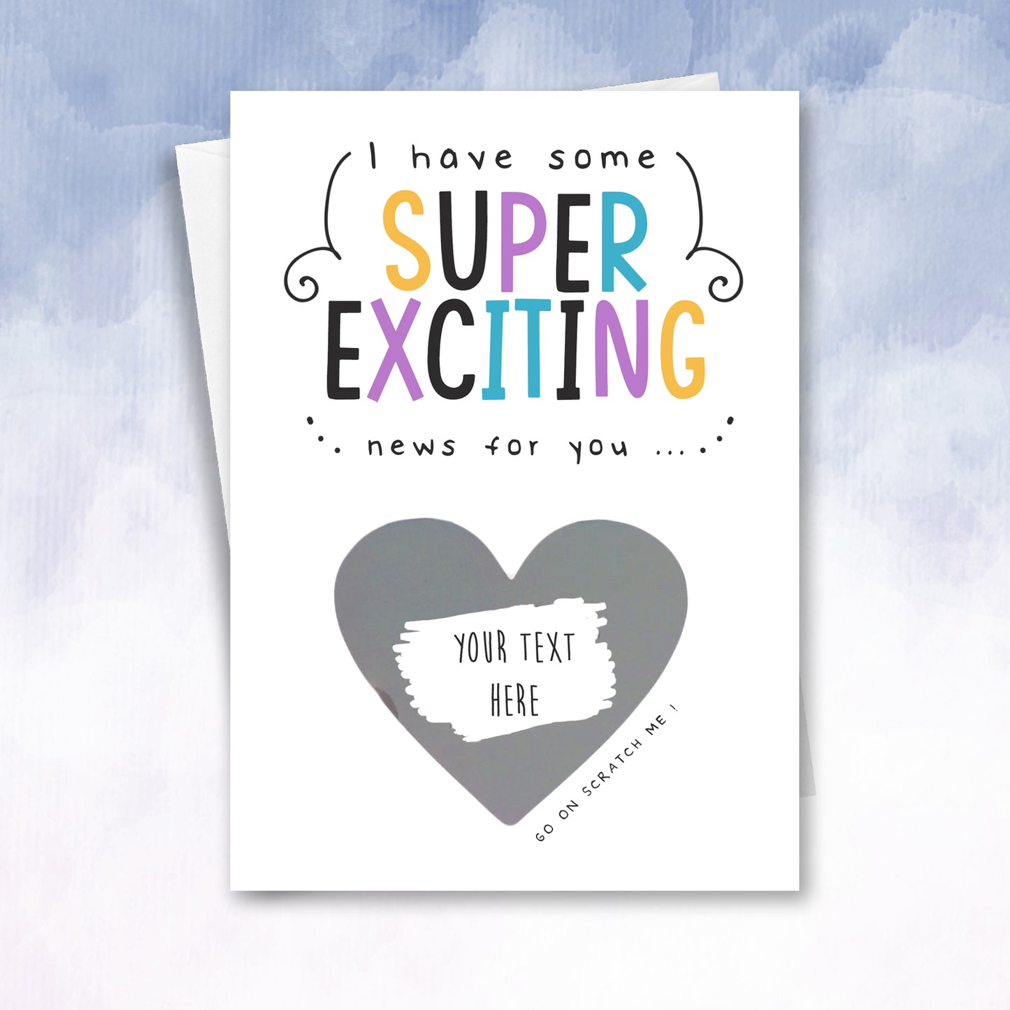 Pregnancy Reveal Scratch Card Exciting News Scratch Card - 2f75e5-2