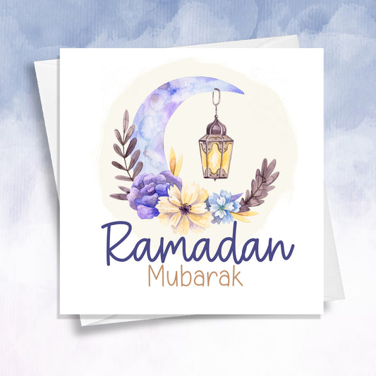 Happy Ramadan Mubarak Islamic Greeting Card