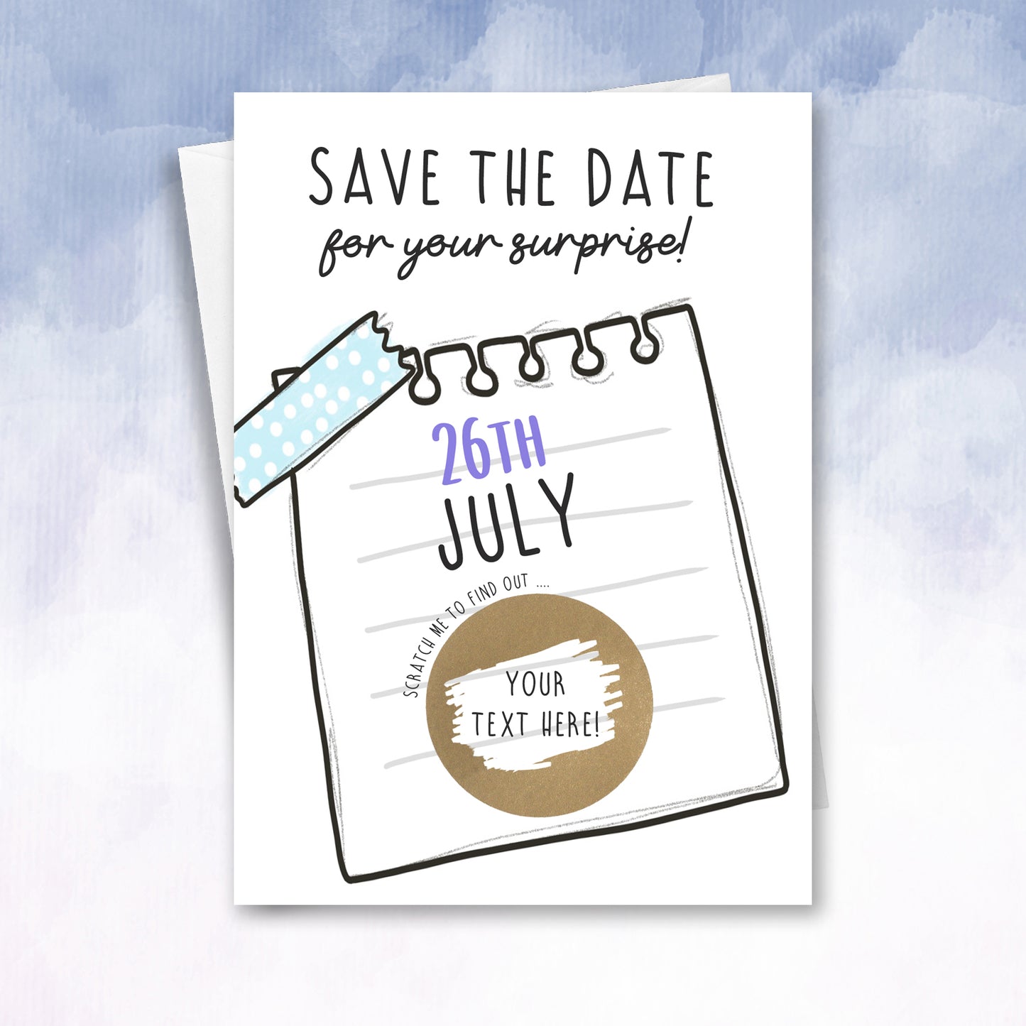 Save the Date Event Surprise Scratch off Card - 2f75e5-2
