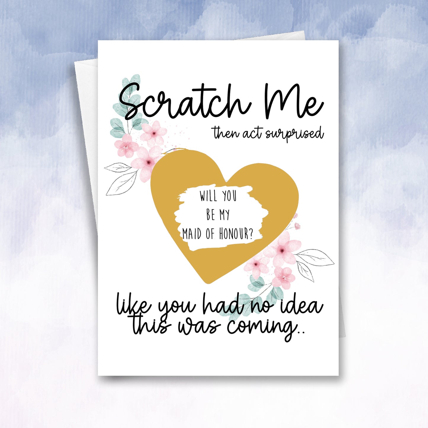 Scratch Me Then Act Surprised Personalised Scratch off Bridesmaid Proposal - 2f75e5-2