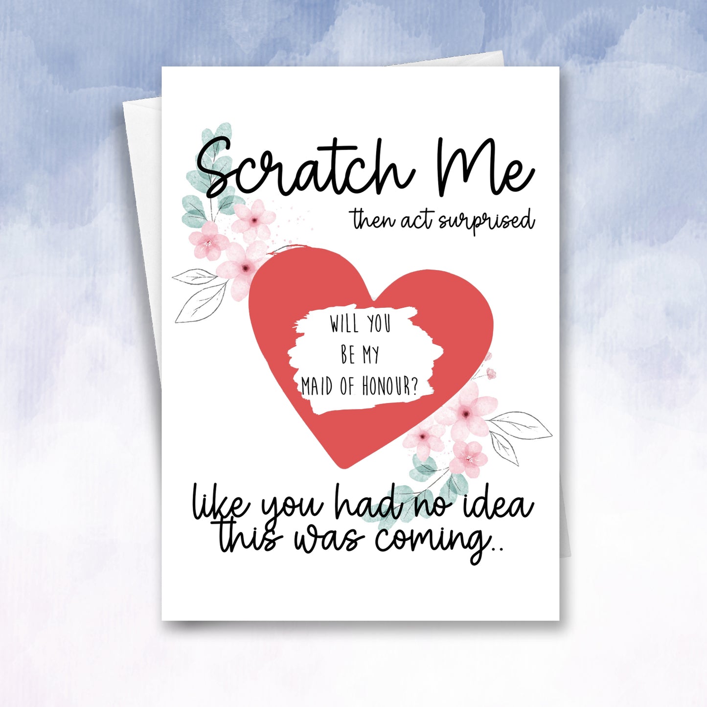 Scratch Me Then Act Surprised Personalised Scratch off Bridesmaid Proposal - 2f75e5-2
