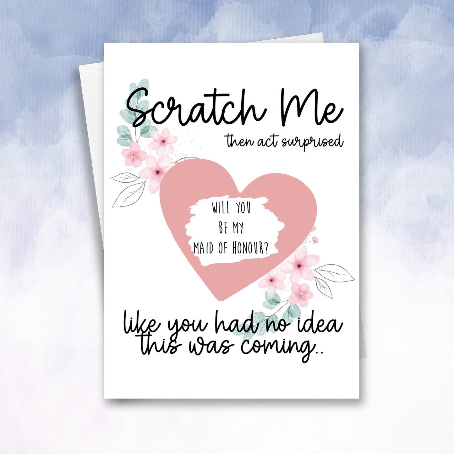 Scratch Me Then Act Surprised Personalised Scratch off Bridesmaid Proposal - 2f75e5-2
