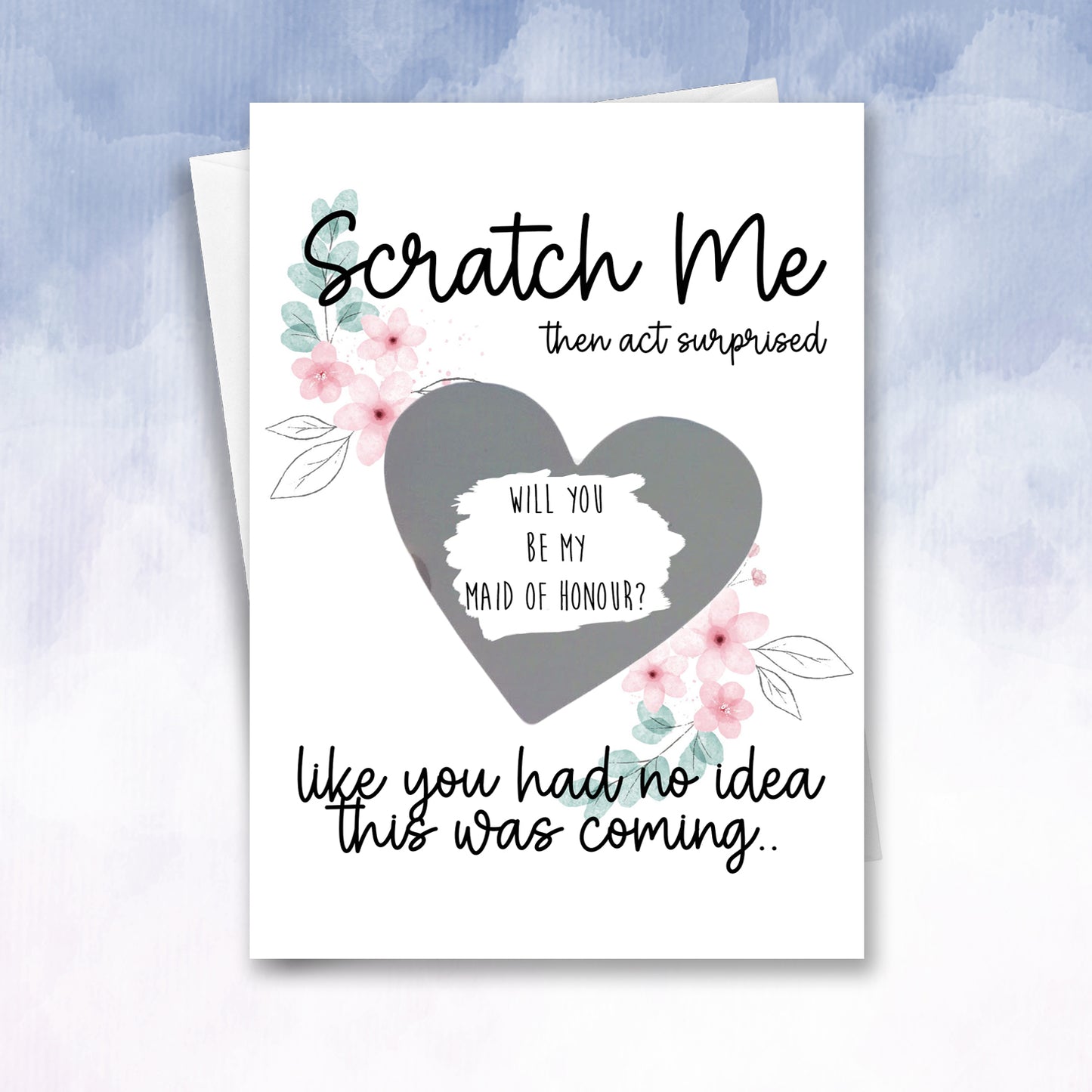 Scratch Me Then Act Surprised Personalised Scratch off Bridesmaid Proposal - 2f75e5-2