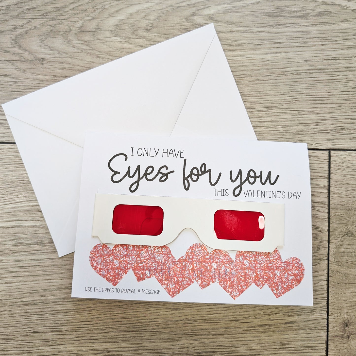 Valentines Surprise message glasses reveal date sexy weekend spa love funny