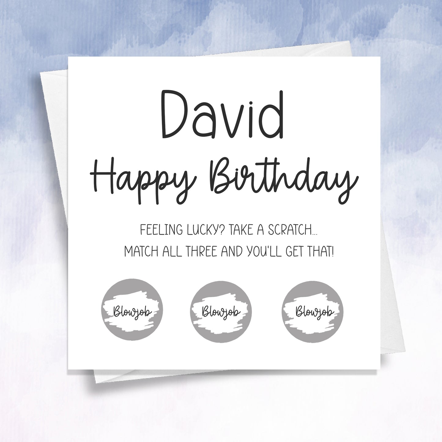 Winner or Loser Personalised Birthday Blowjob card - 2f75e5-2