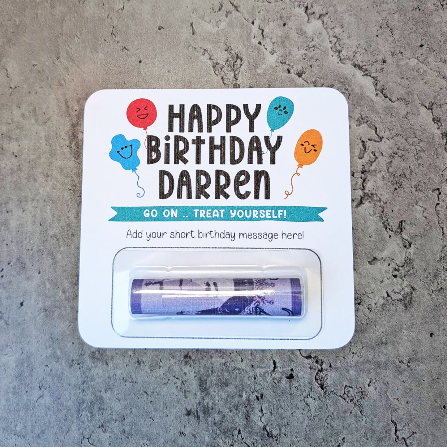 Birthday Money Wallet, Personalised Birthday Card