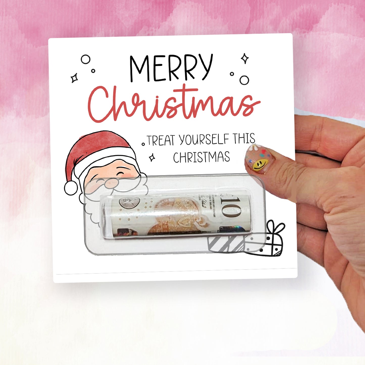 Christmas Money Gift For Girls and Boys - Christmas Money Holder - santa