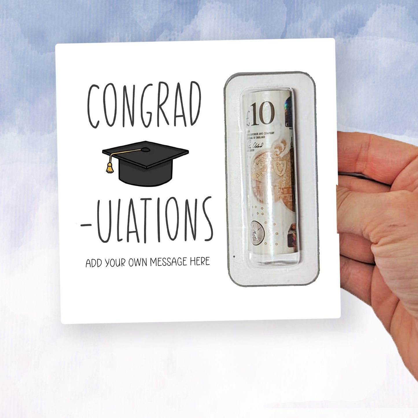 You Passed Money Wallet, Personalised graduation Card, passing gift