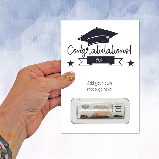 You Passed Money Wallet, Personalised graduation Card, passing gift