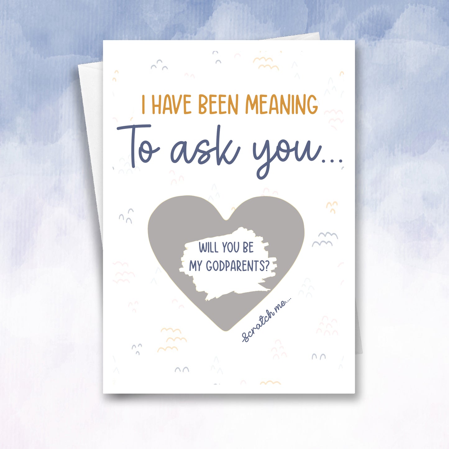 Will you be my Godparents Scratch Reveal Card