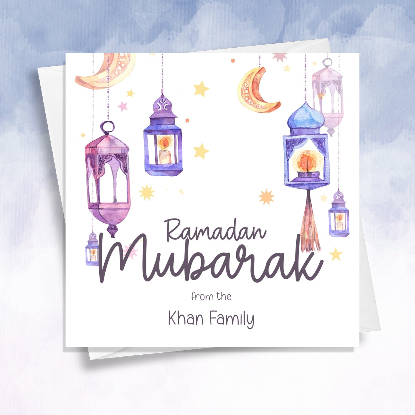 Happy Ramadan Mubarak Kareem Greeting Card eid