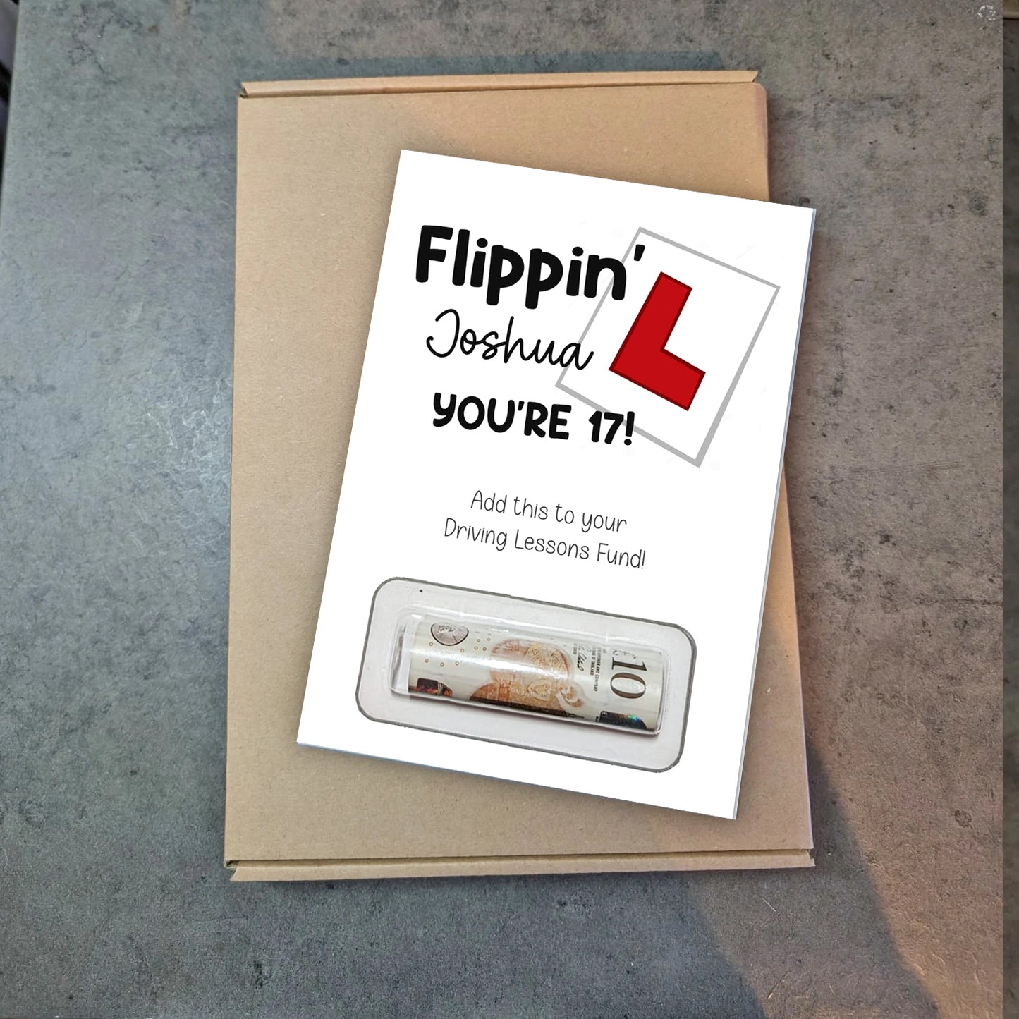 17th Birthday Gift Money Wallet Driving lessons fund - squidgemakes