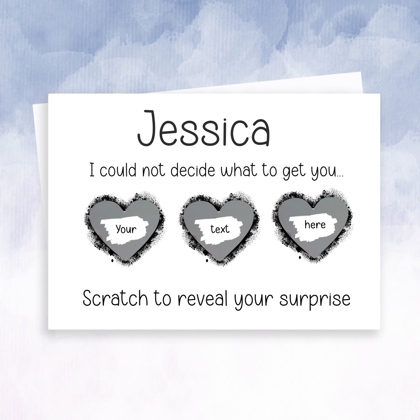 3 Heart Reveal Scratch off card - 2f75e5-2