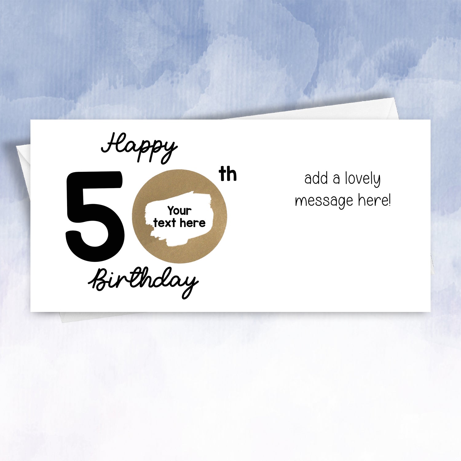 50th Birthday Scratch off Card - squidgemakes
