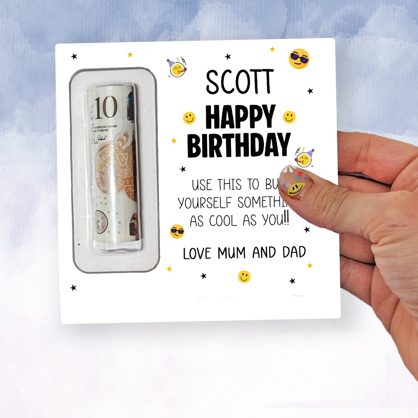 Personalised Birthday Money Holder Gift | Wallet for Kids, Boys, Son | Unique Gift