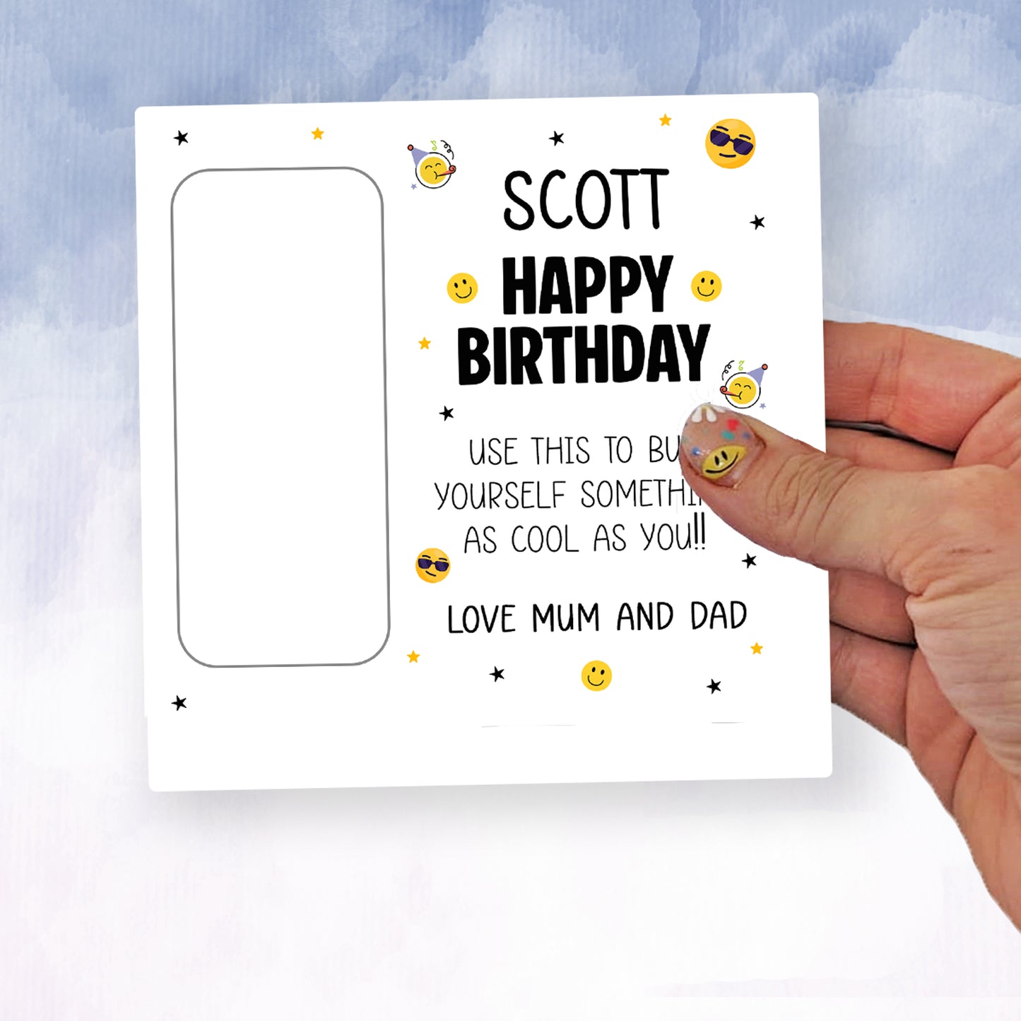Personalised Birthday Money Holder Gift | Wallet for Kids, Boys, Son | Unique Gift