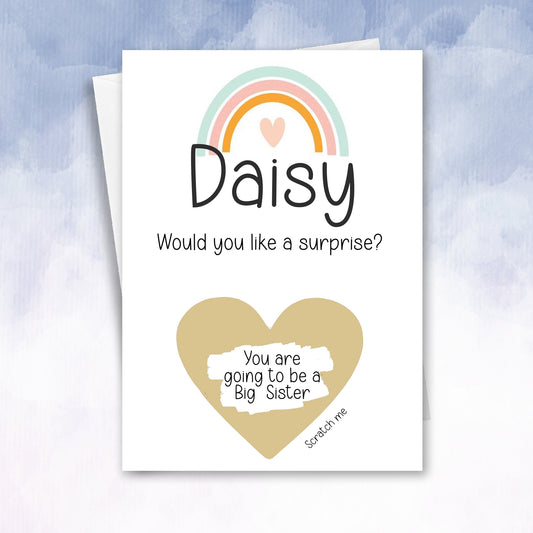 Big Sister Reveal Scratch Off Personalised Card - 2f75e5-2