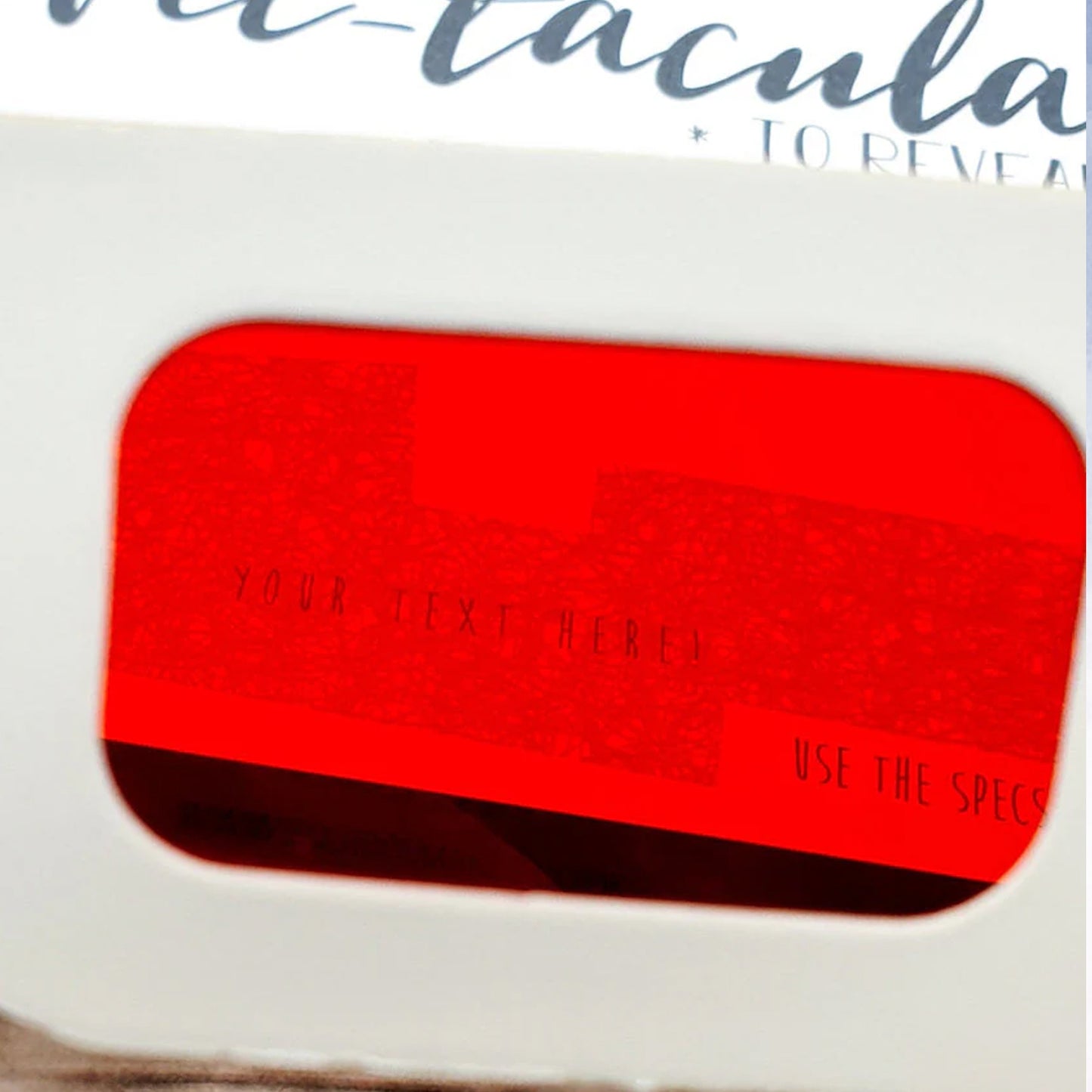 Birthday Reveal Personalised Glasses surprise Message Card - 2f75e5-2